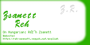 zsanett reh business card